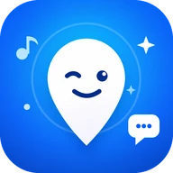 The Moodzy app icon: a winking map pin